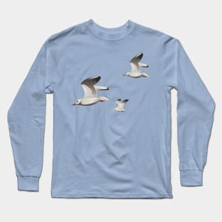 Flying Seagulls Long Sleeve T-Shirt